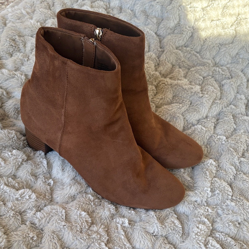 Brown Suede Ankle Boots